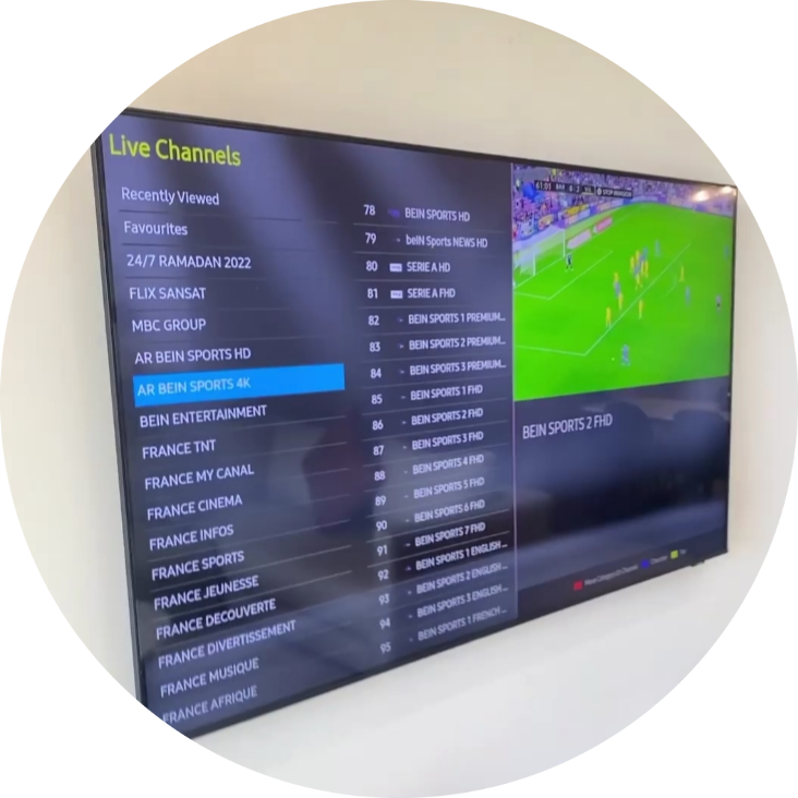 Live Soccer Action: An image capturing the excitement of live soccer, exemplifying the thrilling sports content available through TVCrafter's IPTV service