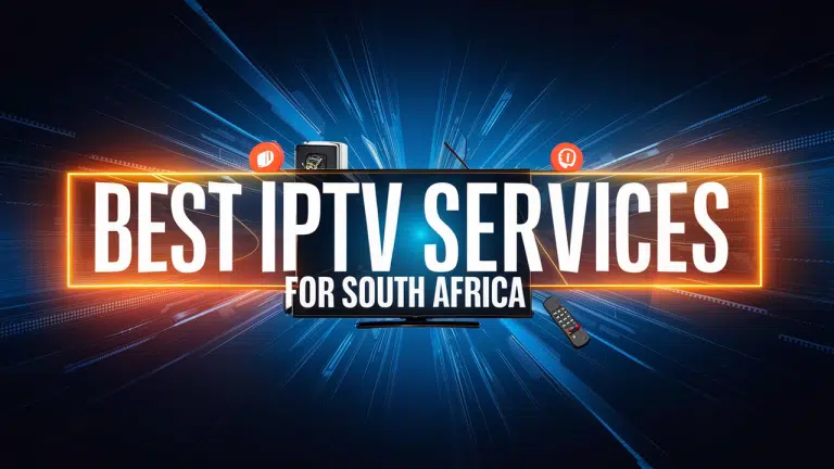 IPTV setup with a variety of channels displayed on a smart TV screen for south african viewers