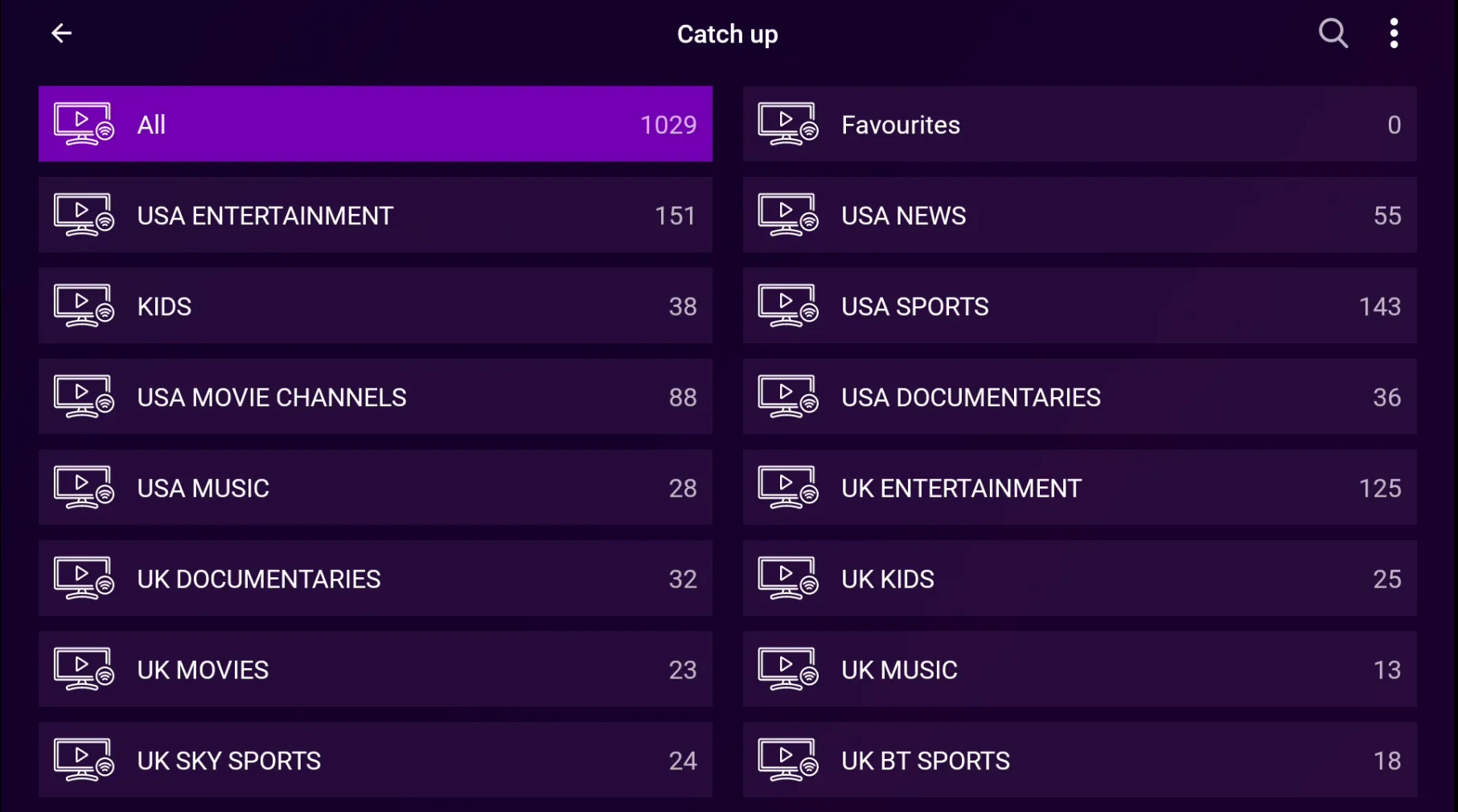 IPTV with Catch Up service - Watch missed TV shows on demand